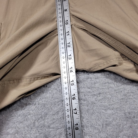 Duluth Trading Mens L Cargo Pants Khaki Nylon Spandex Outdoor Work Utility 34x30 - Picture 3 of 8